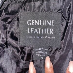Genuine leather Navarre Leather Company Black Coat